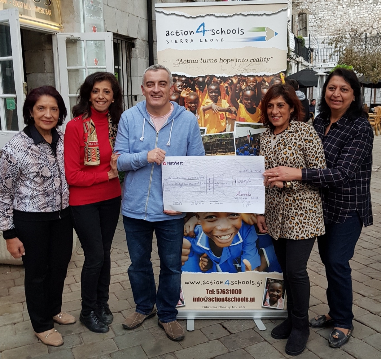Cheque Presentation Aneesha Trust