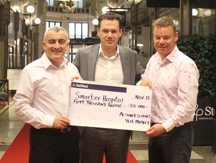 £50000 Donation Cheque to Smarter Hospital WEBSITE