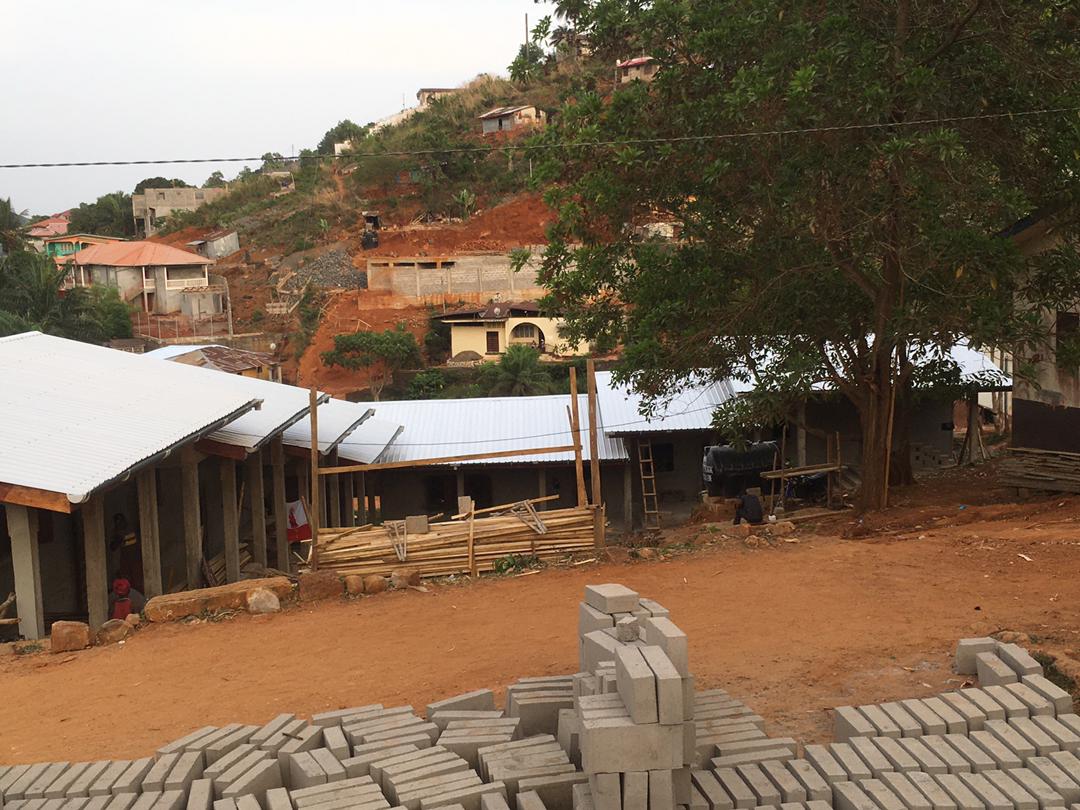 May 2021 - The roof works are finished and the school is nearly completed !