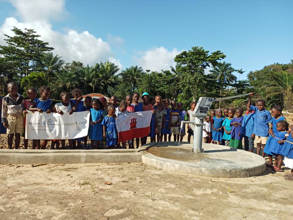 July 2021 - Water Well 75 - Mosankone Primary School  (Moyamba)  WELLFOUND PROJECT