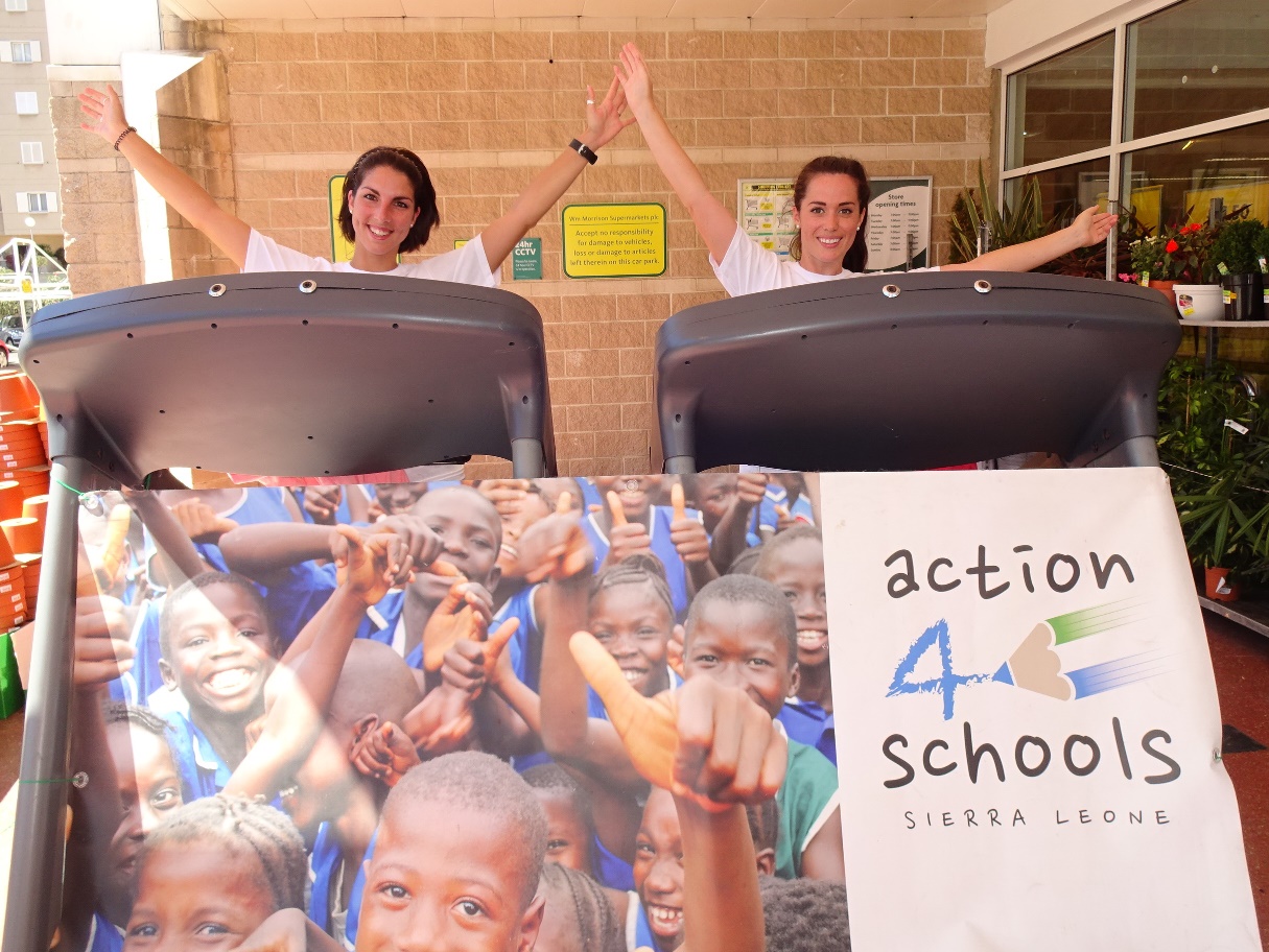 Shyanne Azzopardi & Claire Nunez supporting "action4schools" again this year!