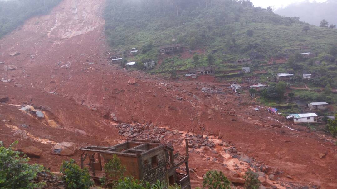 A huge landslide of mud and rocks crashed through the village of Regent in the outskirts of Freetown in the early hours of Monday 14th August killing hundreds whilst they slept. Many of those that survived lost everything, their homes and their family... a terrible tragedy for the community at large.