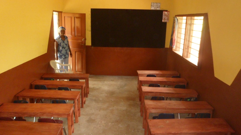 Newly rehabilitated class room for Rural Community Education Nursery School