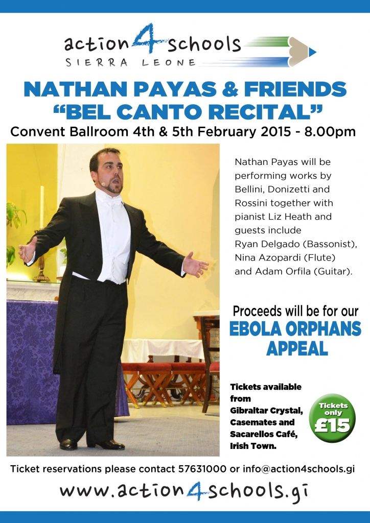 Nathan Payas Bel Canto Recital Poster
