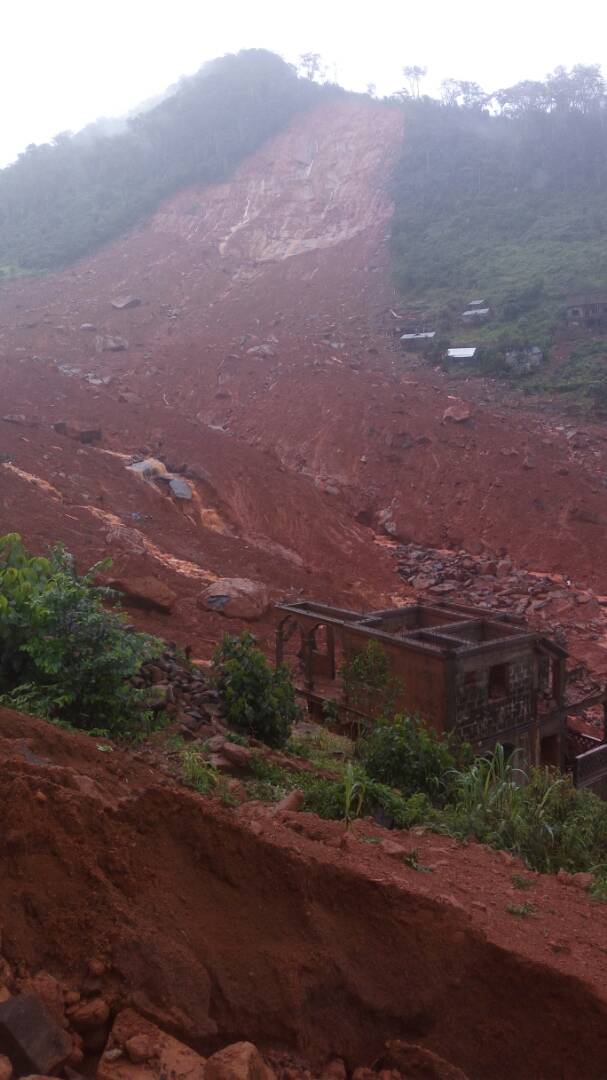 There was a huge hole left where there were once houses and settlements... the huge wall of mud and boulders destroyed everything in its path and killed hundreds of people whilst they slept
