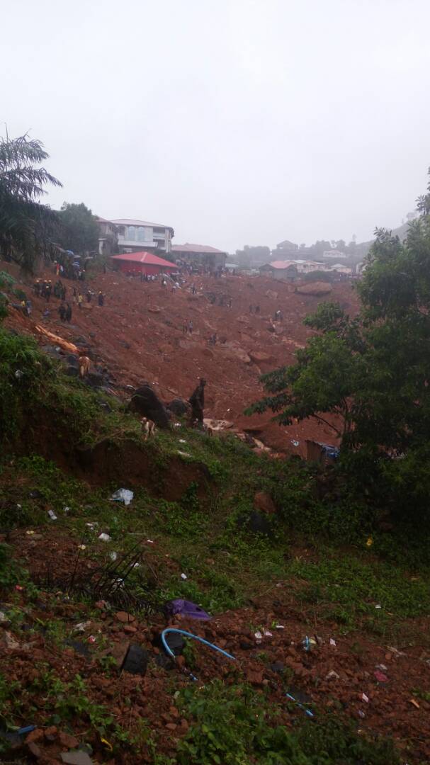 There was a huge hole left where there were once houses and settlements... the huge wall of mud and boulders destroyed everything in its path and killed hundreds of people whilst they slept